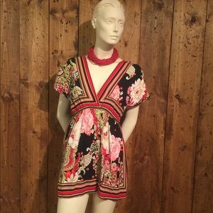 Like New Boho Top Tunic Blouse